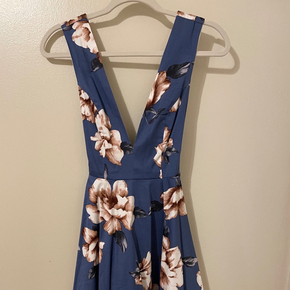 Floral Skater Dress - Size Small